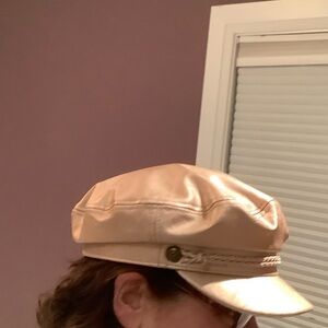 Brixton rose gold Cap with braided accent